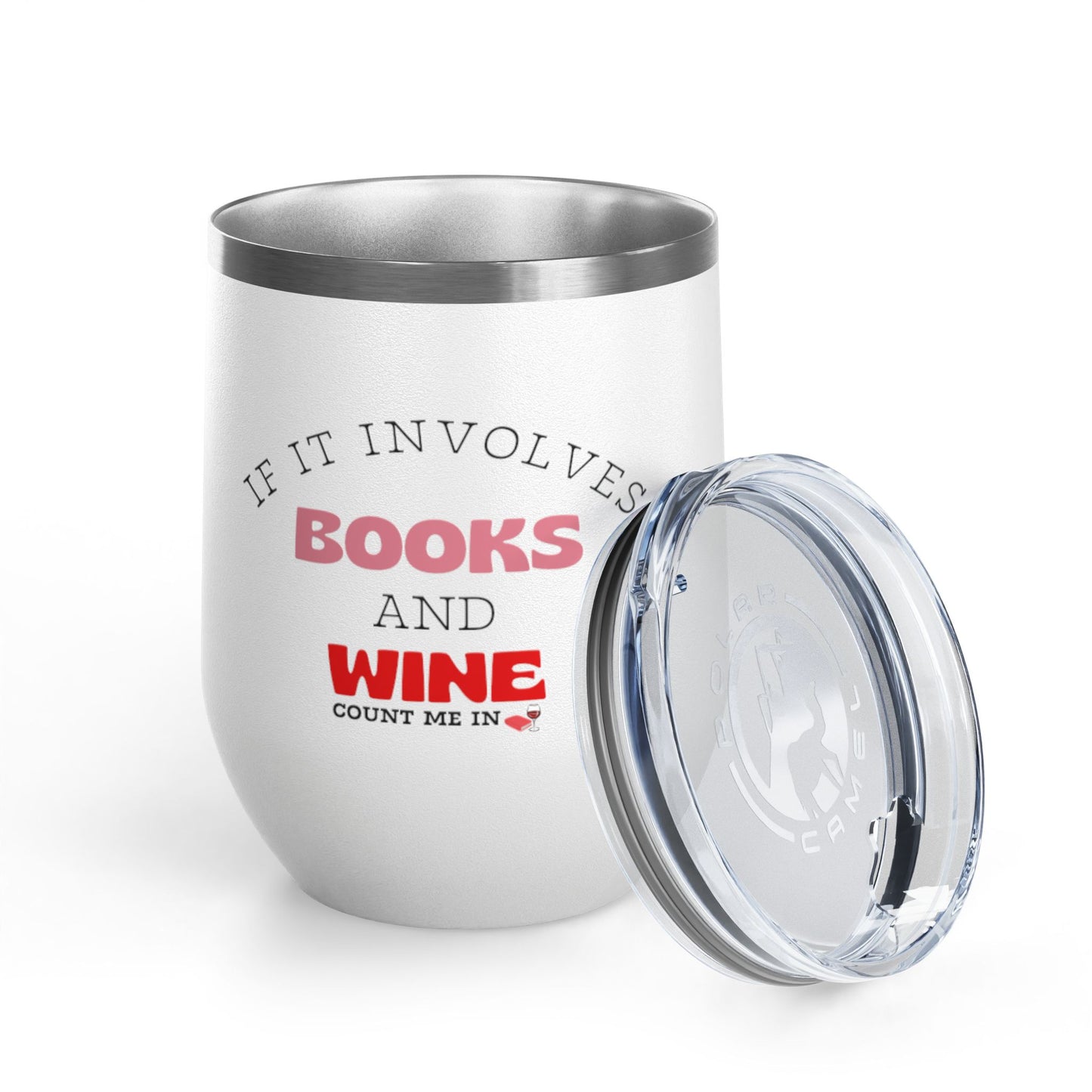 Books and Wine Tumbler