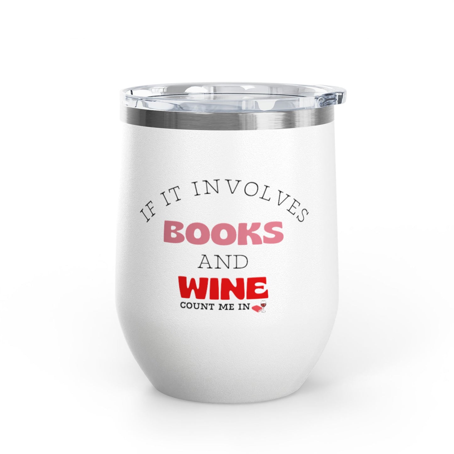 Books and Wine Tumbler