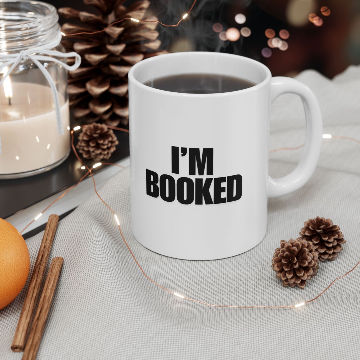 I’m Booked Mug (Black)