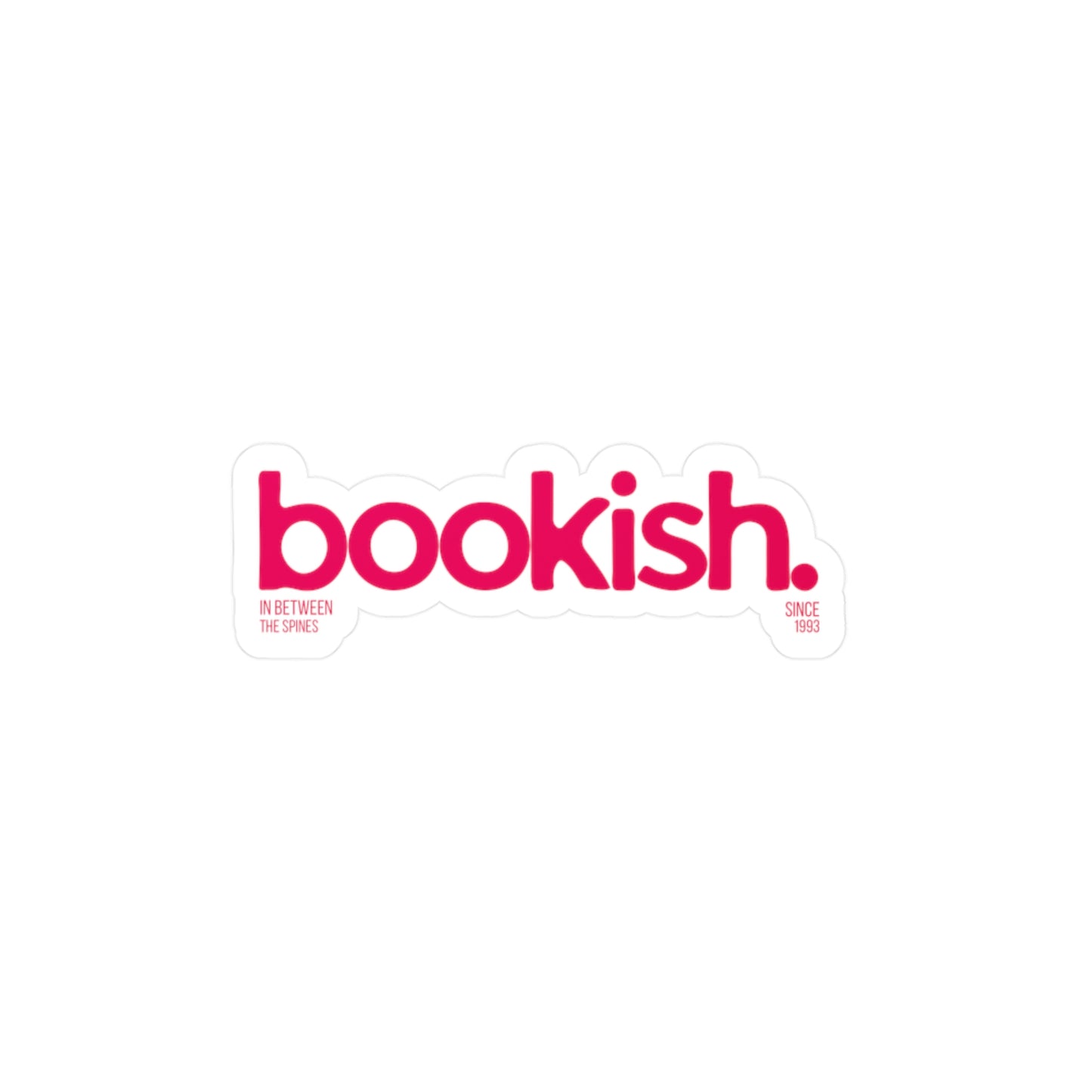 Pink Bookish Sticker