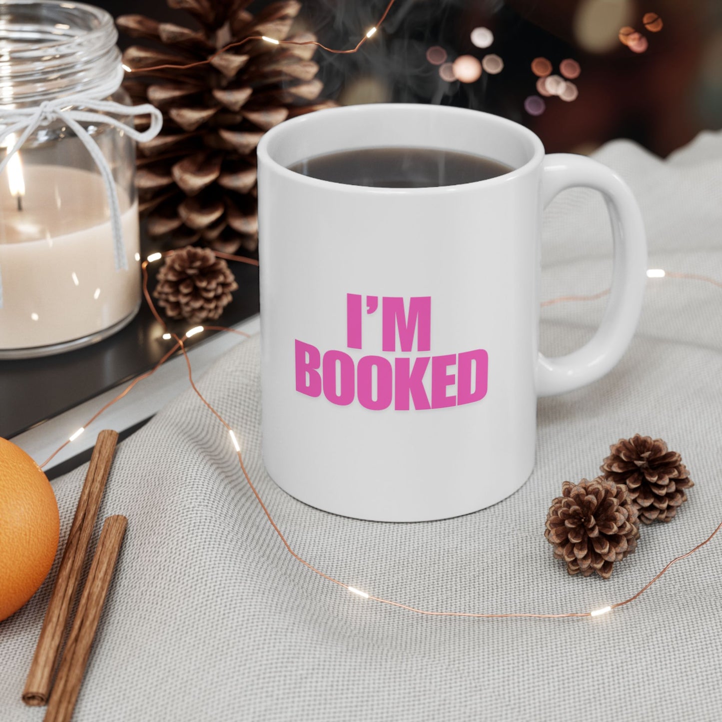 I’m Booked Mug (Pink)