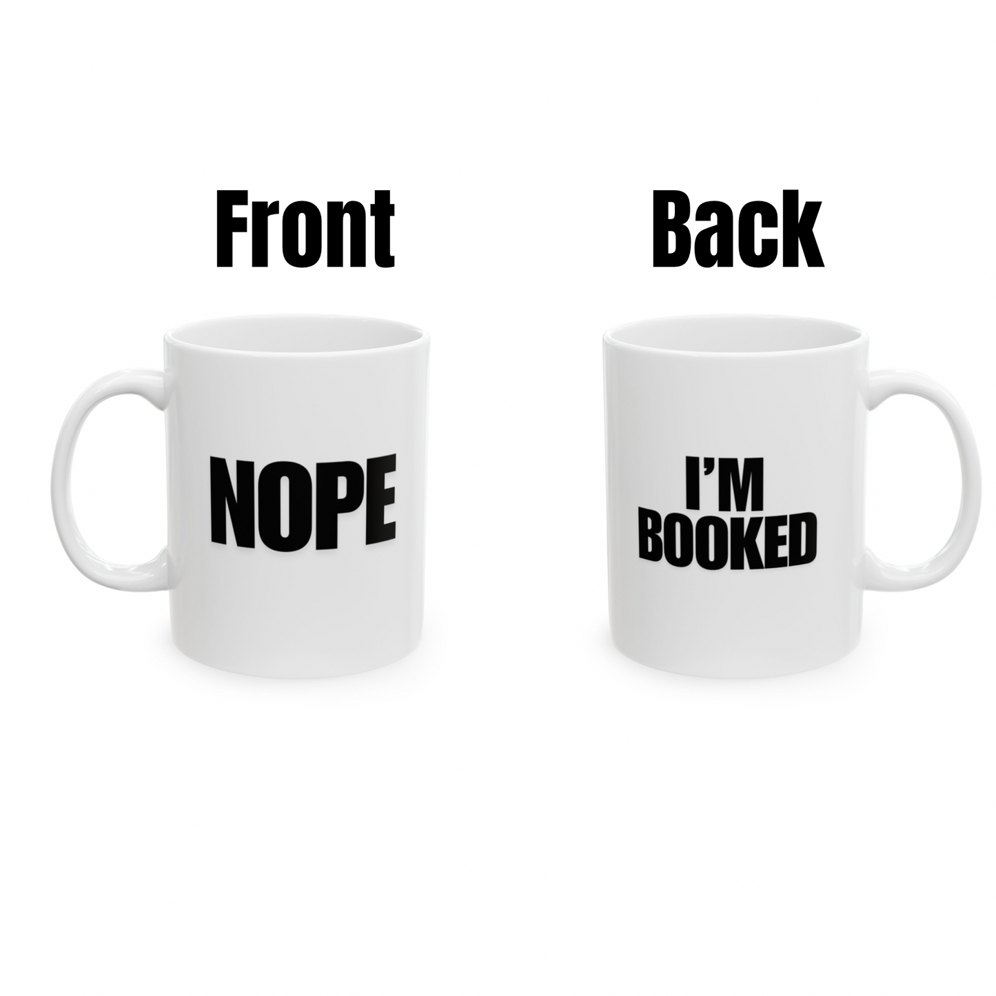 I’m Booked Mug (Black)