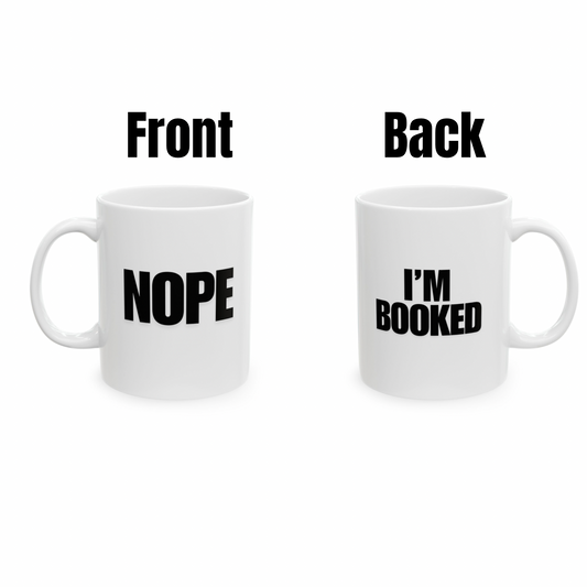 I’m Booked Mug (Black)