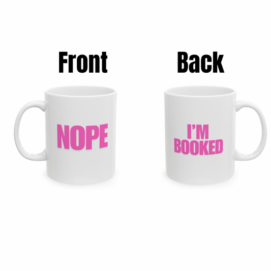 I’m Booked Mug (Pink)