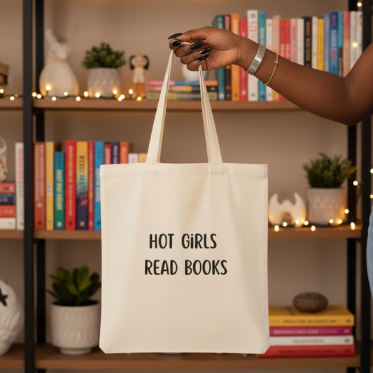 Hot Girls Read Books Tote Bag Printify