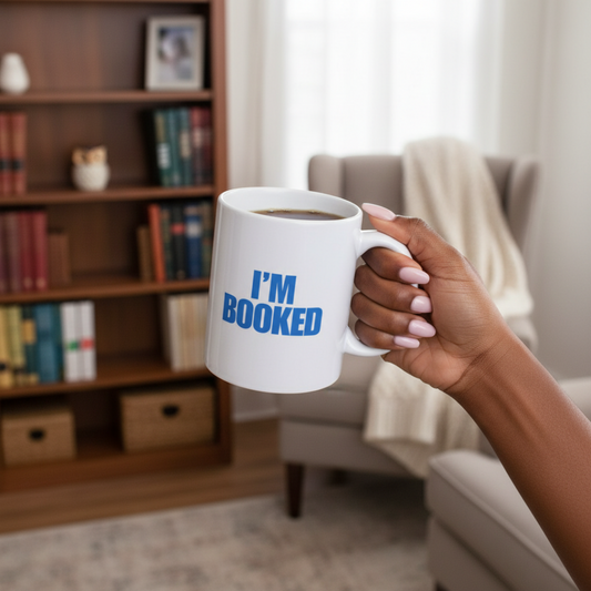 I’m Booked Mug (Blue) Printify