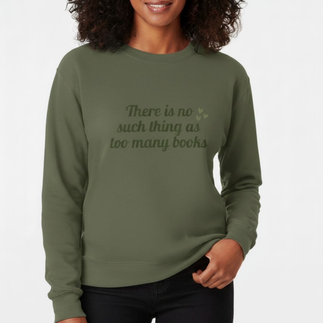 Too Many Books Crewneck
