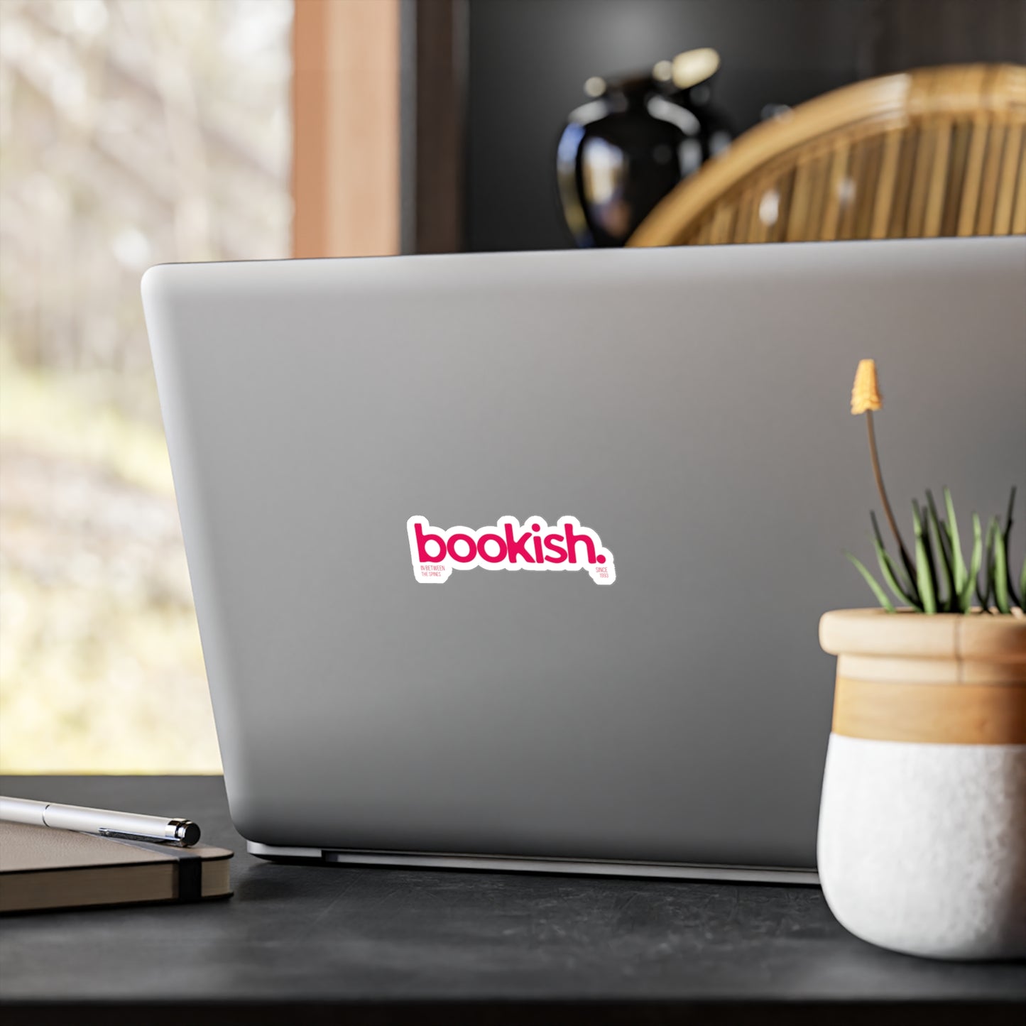 Pink Bookish Sticker