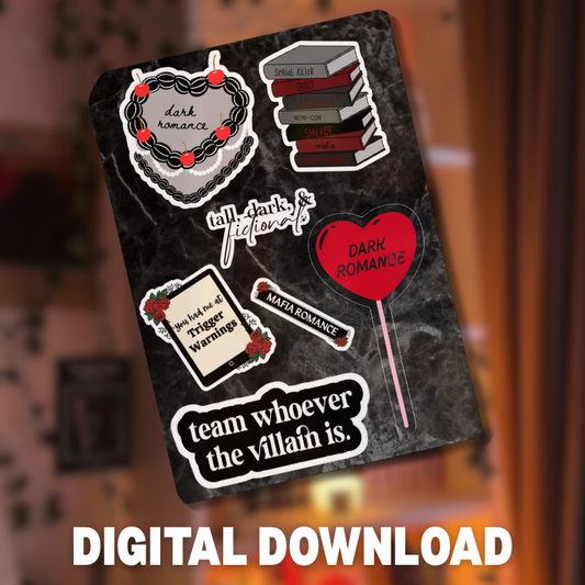 Dark Romance Kindle Case Insert